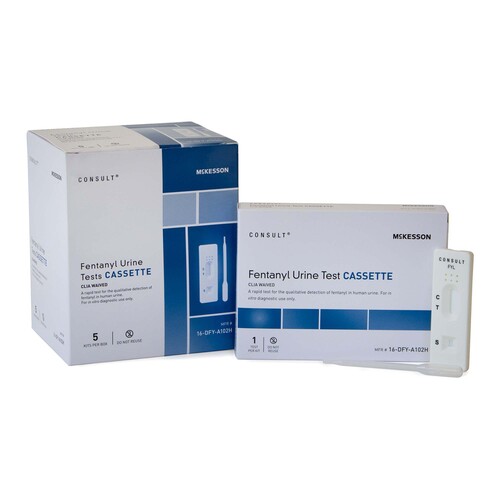 MON1246106CS - McKesson - McKesson Drugs of Abuse Test Kit Fentanyl 5 Tests CLIA Waived