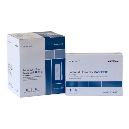 MON1246106CS - McKesson - McKesson Drugs of Abuse Test Kit Fentanyl 5 Tests CLIA Waived