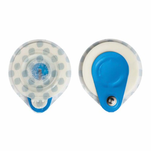 MON1250112PK - Ambu - Ambu ECG Stress Electrode BlueSensor R Offset Snap Connector Wet Gel Foam Backing Adult Non-Radiolucent 4 per Pack