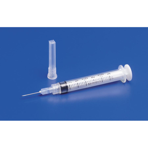 MON125317CS - Covidien - Syringe with Hypodermic Needle Monoject&reg; 3 mL 23 Gauge 1" Detachable Needle Without Safety, 100 EA/BX, 10BX/CS