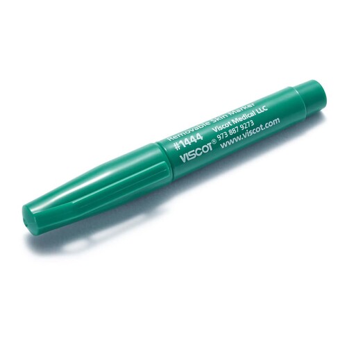 MON1255923CS - Viscot Industries - Viscot Industries Skin Marker EZ Removable Ink Green Ink NonSterile Mini Regular Tip