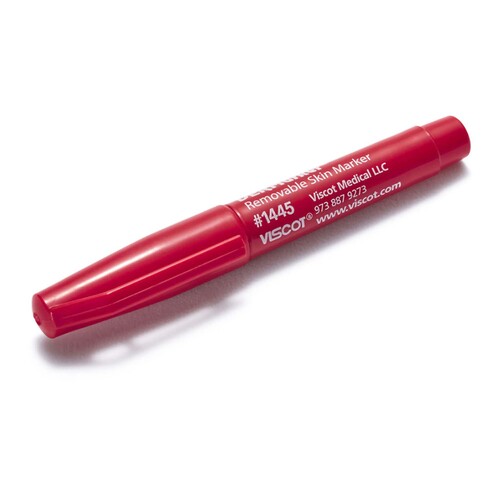 MON1255925BX - Viscot Industries - Viscot Industries Skin Marker EZ Removable Ink Red Ink NonSterile Mini Regular Tip