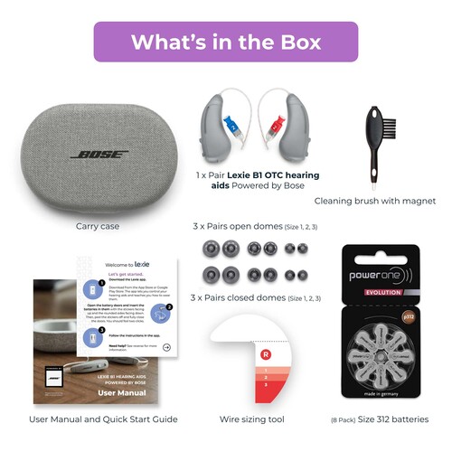 MON1256642EA - hearX USA - OTC Hearing Aid Lexie B1 Powered by Bose