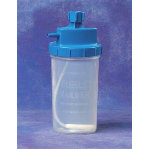 MON127086CS - Allied Healthcare - Bubble Humidifier 6 grams / Hour at 6 lpm 300 mL, 50 EA/CS