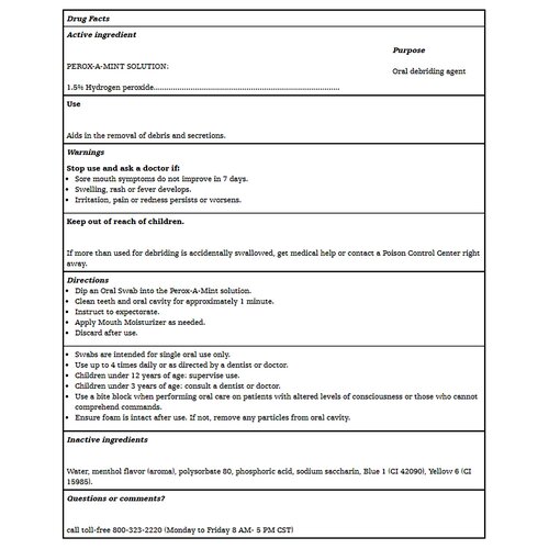 MON144405CS - Sage Products - Oral Swab Kit Toothette NonSterile, 50 EA/CS