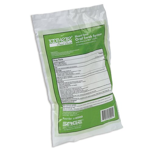 MON144405CS - Sage Products - Oral Swab Kit Toothette NonSterile, 50 EA/CS