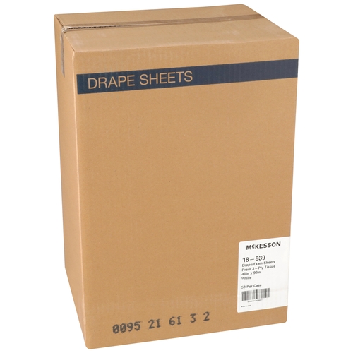 MON146676CS - McKesson - General Purpose Drape Physical Exam Drape 40 X 90 Inch NonSterile, 50EA/CS
