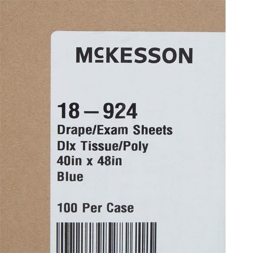MON147846CS - McKesson - General Purpose Drape Physical Exam Drape 40 W X 48 L Inch NonSterile, 100/CS