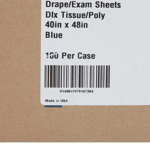 MON147846CS - McKesson - General Purpose Drape Physical Exam Drape 40 W X 48 L Inch NonSterile, 100/CS