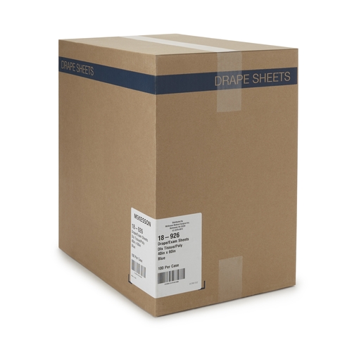 MON151556CS - McKesson - General Purpose Drape Physical Exam Drape 40 W X 60 L Inch NonSterile, 100/CS