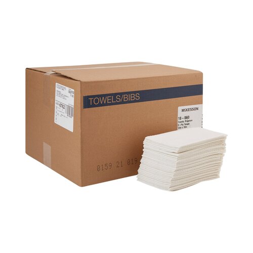 MON152050CS - McKesson - Procedure Towel 13" x 18" White, 500 EA/CS