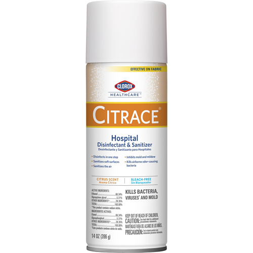 Clorox Healthcare Citrace Hospital Surface Disinfectant Sanitizer Alcohol Based Aerosol Spray 6042