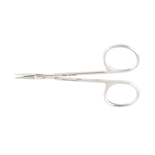 MON163006EA - Miltex Medical - Vantage&reg; Iris Scissors 4-1/8 Inch Floor Grade Stainless Steel Finger Ring Handle Straight Sharp/Sharp