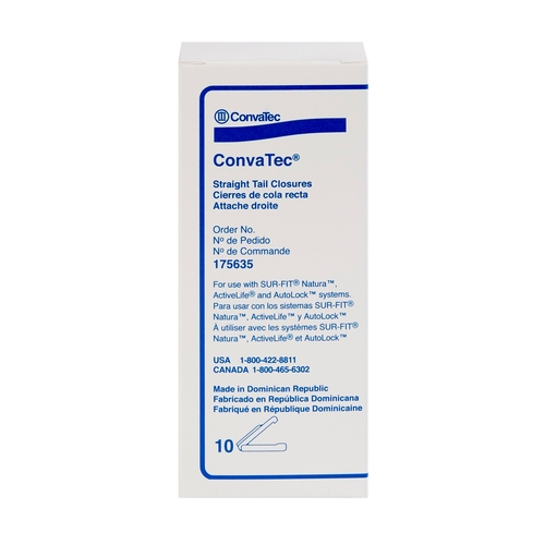 MON164641BX - Convatec - Convatec Tail Closure Clamp ConvaTec&reg; Flexible Plastic, 10EA/BX