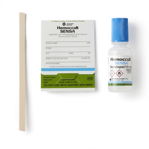 MON174823BX - Beckman Coulter - Hemoccult&reg; Sensa&trade; Rapid Diagnostic Test Kit, Single Slides Fecal Occult Blood Test (FOB) CLIA Waived, 100EA/BX