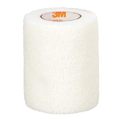 MON176492CS - 3M - Cohesive Bandage 3M Coban 3 Inch X 5 Yard Standard Compression Self-adherent Closure White NonSterile, 24/CS