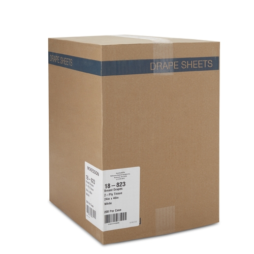 MON180616CS - McKesson - General Purpose Drape Breast Drape 24 W X 40 L Inch NonSterile, 200/CS