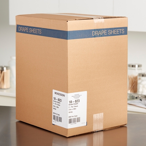 MON180616CS - McKesson - General Purpose Drape Breast Drape 24 W X 40 L Inch NonSterile, 200/CS