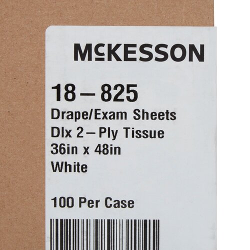 MON181029CS - McKesson - General Purpose Drape Physical Exam Drape 36 W X 48 L Inch NonSterile, 100/CS
