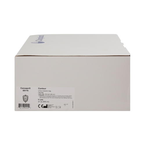 MON181522EA - Coloplast - Coloplast Urinary Leg Bag Conveen Security+ Anti-Reflux Valve 600 mL Polyethylene