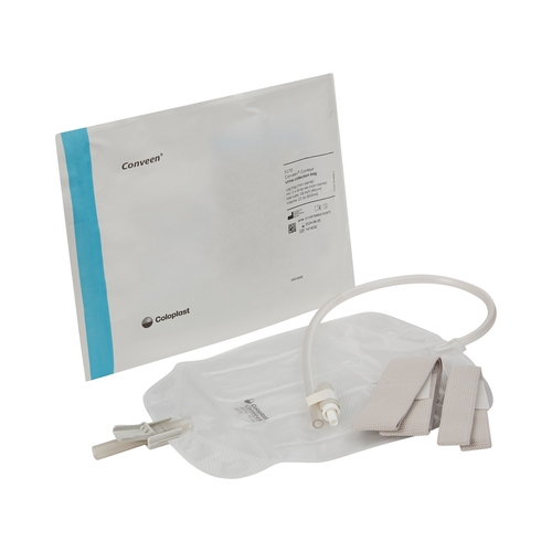 MON181522EA - Coloplast - Coloplast Urinary Leg Bag Conveen Security+ Anti-Reflux Valve 600 mL Polyethylene
