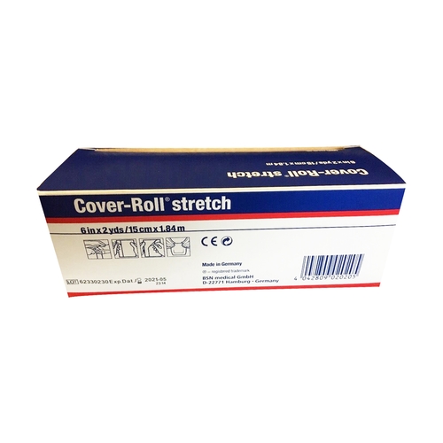 MON184340EA - BSN Medical - BSN Medical Dressing Retention Tape Cover-Roll Stretch Radio-transparent Nonwoven Polyester 6&quot; x 2 Yard White NonSterile, 1/EA