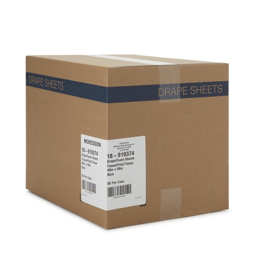 MON186268CS - McKesson - General Purpose Drape Drape Sheet 40 W X 48 L Inch NonSterile, 50/CS