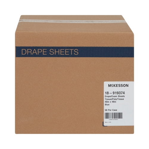 MON186268CS - McKesson - General Purpose Drape Drape Sheet 40 W X 48 L Inch NonSterile, 50/CS