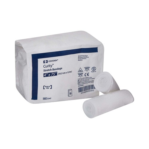 MON188592CS - Cardinal Health - Cardinal Health Elastic Bandage Conform Cotton / Polyester 4" x 75" NonSterile, 96 EA/CS