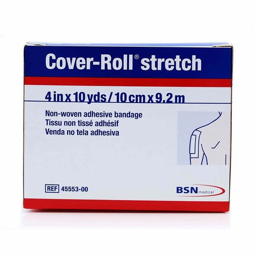 MON191704CS - BSN Medical - BSN Medical Compression Bandage Cover-Roll Stretch Polyester 4" x 10 Yard NonSterile, 12 EA/CS
