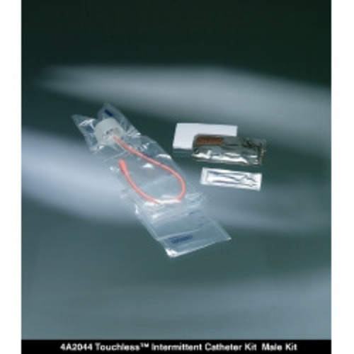 MON192167CS - Bard Medical - Intermittent Catheter Kit Touchless Closed System / Male 12 Fr. Without Balloon Red Rubber, 50 EA/CS