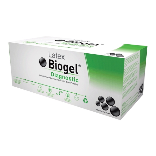 MON192303CS - Molnlycke Healthcare - Molnlycke Healthcare Exam Glove Biogel Diagnostic Size 7 NonSterile Latex Extended Cuff Length Micro-Textured Straw Not Rated, 150/CS