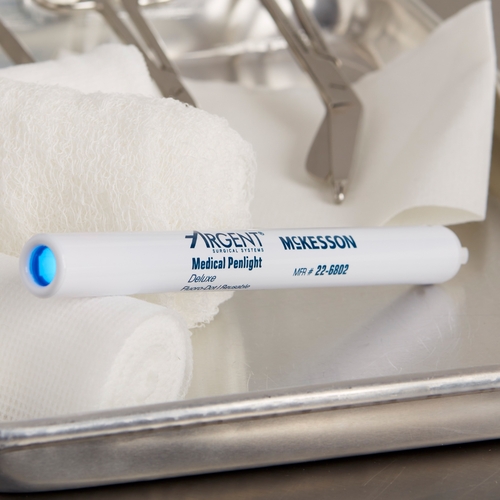 MON192537EA - McKesson - Penlight Cobalt Blue Light 7 Inch Reusable, 1/EA