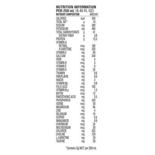 MON193812EA - Nestle Healthcare Nutrition - Nestle Healthcare Nutrition Fibersource&reg; HN Tube Feeding Formula, 250 mL Carton, Ready to Use, Unflavored, Adult