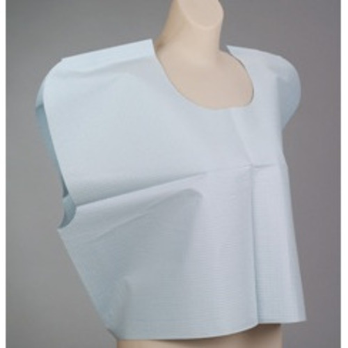 MON194011CS - Tidi Products - Exam Cape Tidi Blue One Size Fits Most Front / Back Opening Without Closure Unisex, 100/CS