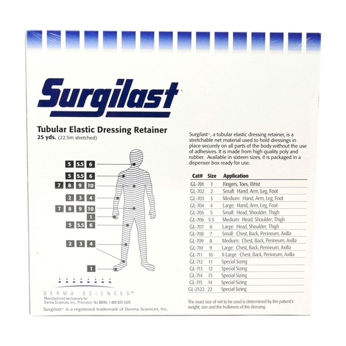 MON196981EA - Derma Sciences - Dressing Retainer Surgilast&reg; Size 5.5 Size 5.5