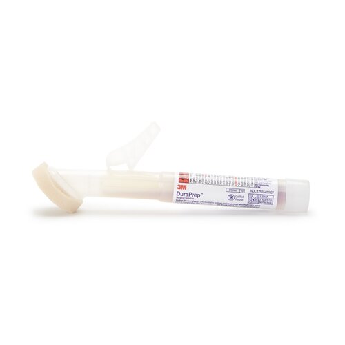 MON202719CS - 3M - 3M DuraPrep&trade; Sponge Tip Plastic Shaft Sterile Impregnated Swabstick, 50 EA/CS