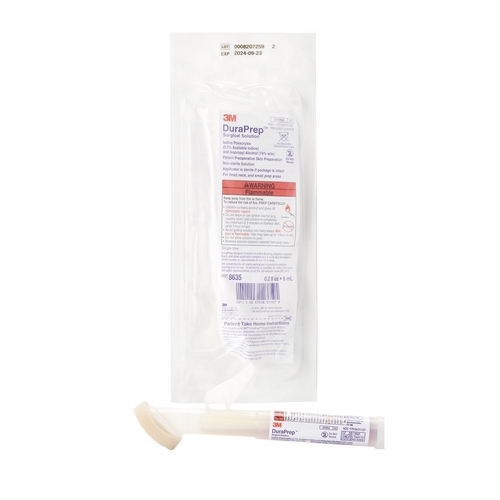 MON202719CS - 3M - 3M DuraPrep&trade; Sponge Tip Plastic Shaft Sterile Impregnated Swabstick, 50 EA/CS