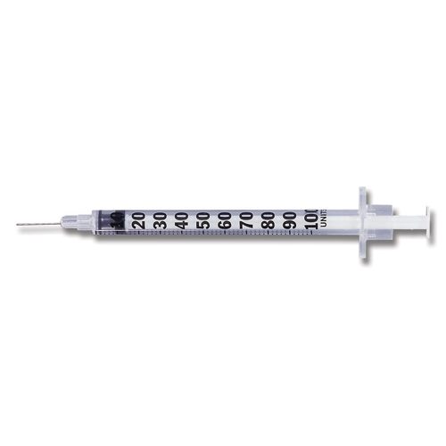 MON205080CS - BD - BD Tuberculin Syringe with Needle PrecisionGlide&trade; 1 mL 21 Gauge 1 Inch Detachable Needle Without Safety, 100/BX, 8BX/CS