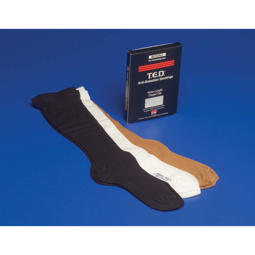 MON205244CS - Cardinal Health - Anti-embolism Stocking T.E.D. Knee High x-Large / Long Beige Closed Toe, 12 EA/CS