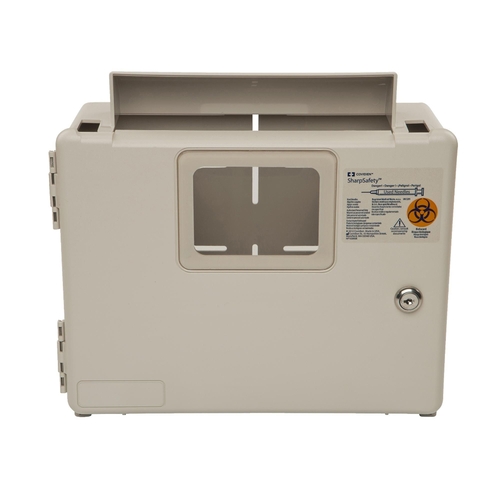 MON207917CS - Cardinal Health - SharpSafety&trade; Wall Enclosure, For In Room Sharps Container, 2 and 3 Gallon