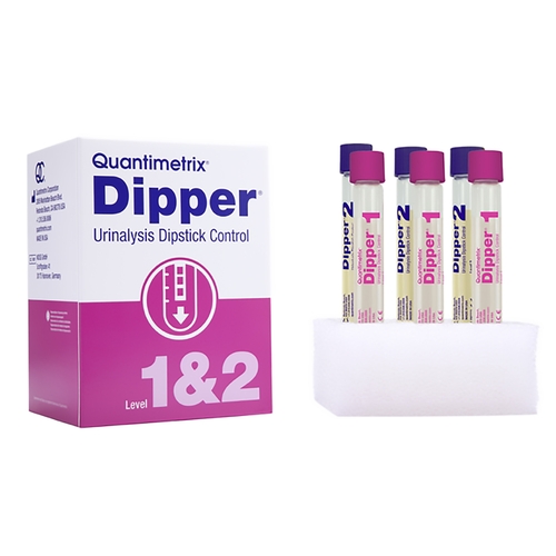 MON211623BX - Quantimetrix - Urine Dipstick Control Solution, 2 Levels The Dipper&trade; Analyte Testing 6" X 15 mL, 6EA/BX