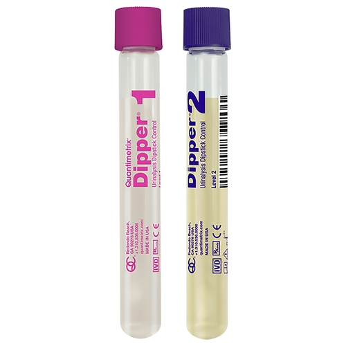 MON211623BX - Quantimetrix - Urine Dipstick Control Solution, 2 Levels The Dipper&trade; Analyte Testing 6" X 15 mL, 6EA/BX