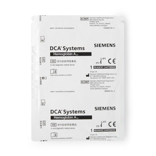MON213834KT - Siemens - Reagent Test Kit DCA&reg; Systems HbA1C Whole Blood Sample CLIA Waived 10 Tests