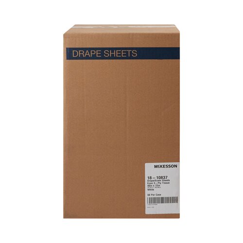 MON216348CS - McKesson - General Purpose Drape Physical Exam Drape 40 X 72 Inch NonSterile, 50EA/CS