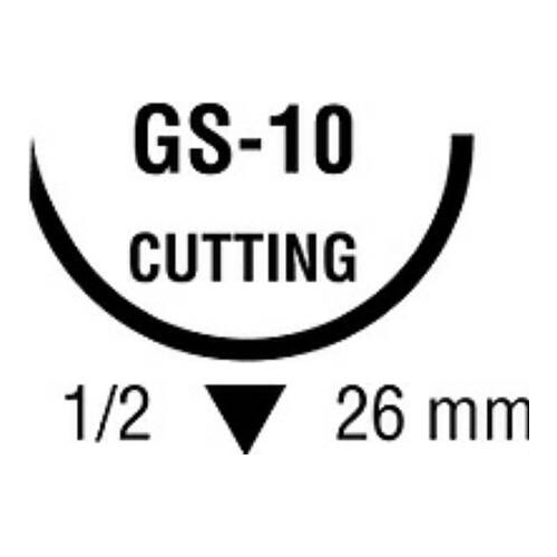 MON219479BX - Covidien - Absorbable Suture with Needle Polysorb&trade; Polyester GS -10 1/2 Circle Reverse Cutting Needle Size 2 - 0 Braided