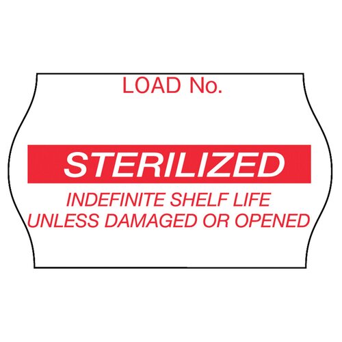 MON232435CS - 3M - 3M Pre-Printed Label Comply&trade; Laboratory Use Red Label Sterilized Red Sterilization Label 5/8 X 1-1/8 Inch