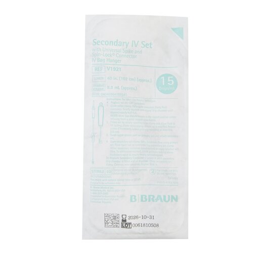 MON233245CS - B. Braun - B. Braun Secondary Set Spin Lock Connector DEHP-Free, 50 EA/CS
