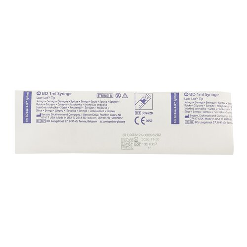MON234732EA - BD - BD Tuberculin Syringe Luer-Lok&trade; 1 mL Luer Lock Tip Without Safety,