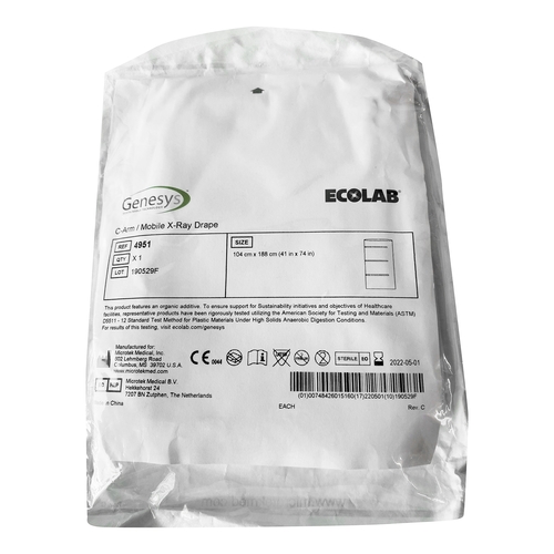 MON236733CS - Microtek Medical - Microtek Medical C-Arm Drape 41 X 74 Inch, 20/CS